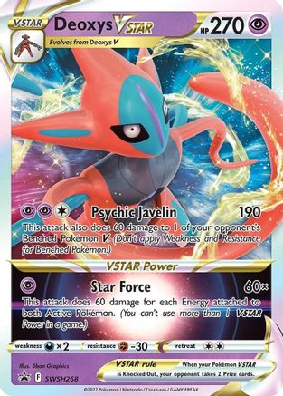 Deoxys VSTAR - SWSH268 SWSH268/307 - [SWSH Sword & Shield Promo Cards] Holofoil