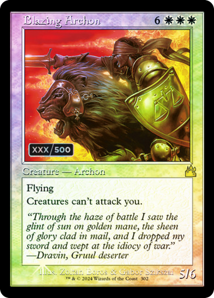 Blazing Archon (RVR-302Z) - [Ravnica Remastered] Foil