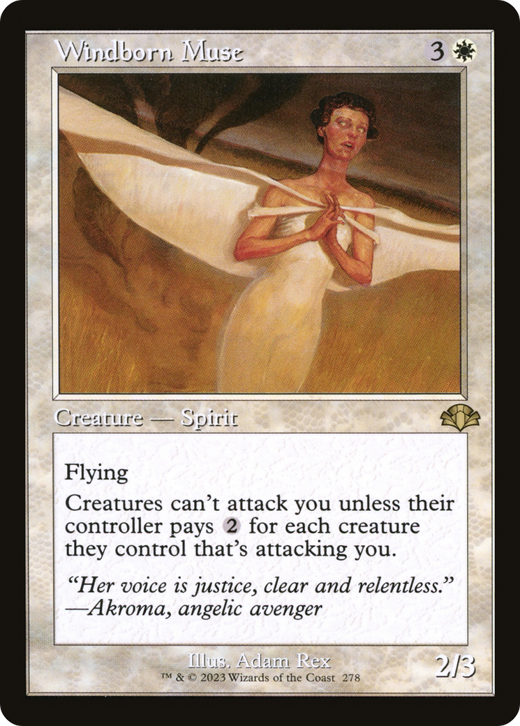 Windborn Muse (DMR-278) - [Dominaria Remastered] Foil
