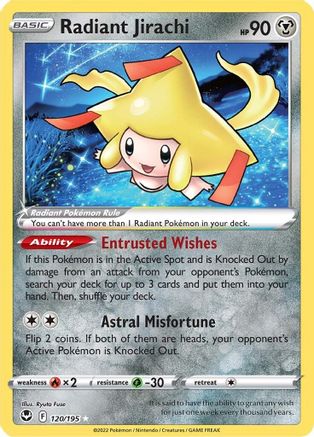 Jirachi radieux (120/195) [Épée et bouclier : Tempête d'argent] 