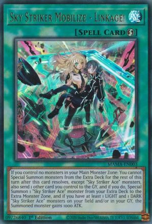 Sky Striker Mobilize - Linkage! (MAMA-EN003) - Magnificent Mavens 1st Edition