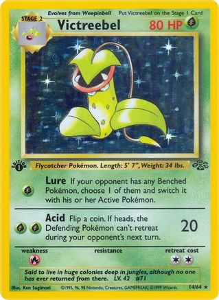 Victreebel (14) 14/64 - [Jungle] 1st Edition Holofoil