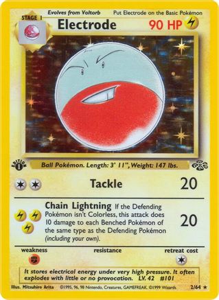 Electrode (2) 2/64 - [Jungle] 1st Edition Holofoil