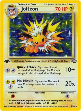 Jolteon (4) 4/64 - [Jungle] Unlimited Holofoil