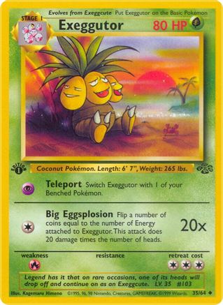 Exeggutor 35/64 - [Jungle] 1st Edition