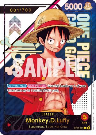 Monkey.D.Luffy (numéro de série) [Cartes promotionnelles One Piece] 