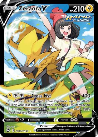 Zeraora V (TG16/TG30) [Épée et bouclier : Tempête d'argent] 