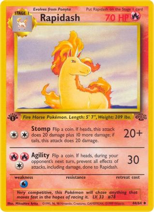 Rapidash 44/64 - [Jungle] 1st Edition