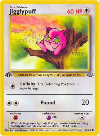 Jigglypuff 54/64 - [Jungle] 1st Edition