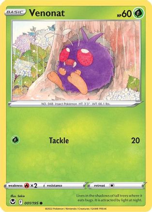 Venonat (001/195) [Épée et Bouclier : Tempête d'Argent] 