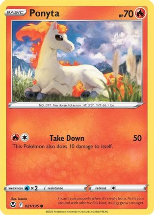 Ponyta (021/195) [Épée et bouclier : Tempête d'argent] 