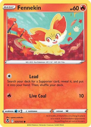 Fennekin (025/195) [Épée et bouclier : Tempête d'argent] 