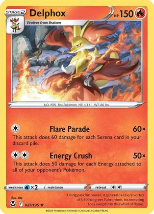 Delphox (027/195) [Épée et Bouclier : Tempête d'Argent] 