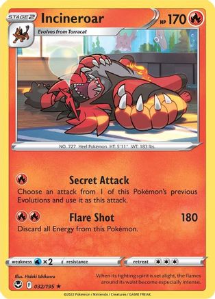 Incineroar (032/195) [Épée et Bouclier : Tempête d'Argent] 