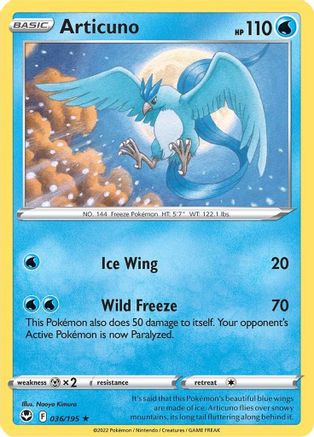 Articuno (036/195) [Épée et bouclier : Tempête d'argent] 