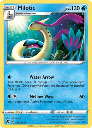 Milotic (040/195) [Épée et bouclier : Tempête d'argent] 