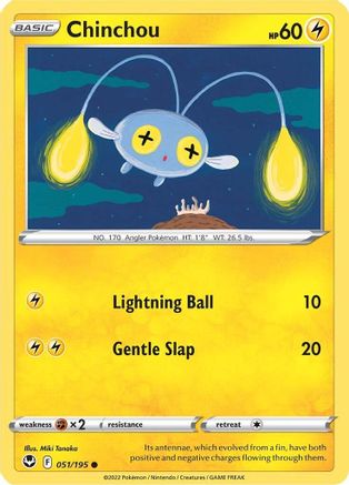 Chinchou (051/195) [Épée et bouclier : Tempête d'argent] 