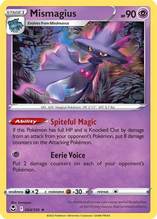Mismagius (064/195) [Épée et bouclier : Tempête d'argent] 