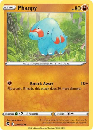 Phanpy (091/195) [Épée et bouclier : Tempête d'argent] 