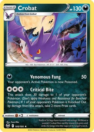 Crobat (105/195) [Épée et bouclier : Tempête d'argent] 