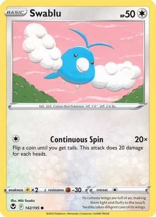 Swablu (142/195) [Épée et bouclier : Tempête d'argent] 