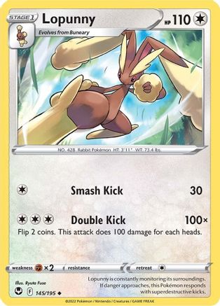 Lopunny (145/195) [Épée et bouclier : Tempête d'argent] 