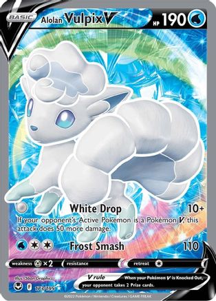 Alolan Goupix V (173/195) [Épée et Bouclier : Tempête d'Argent] 