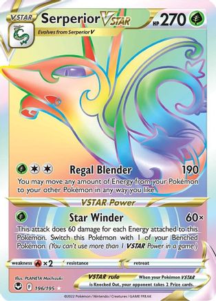 Serperior VSTAR (196/195) [Épée et Bouclier : Tempête d'Argent] 