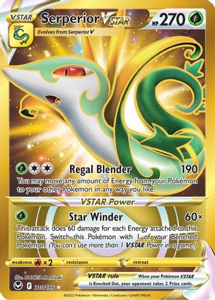 Serperior VSTAR (210/195) [Épée et Bouclier : Tempête d'Argent] 