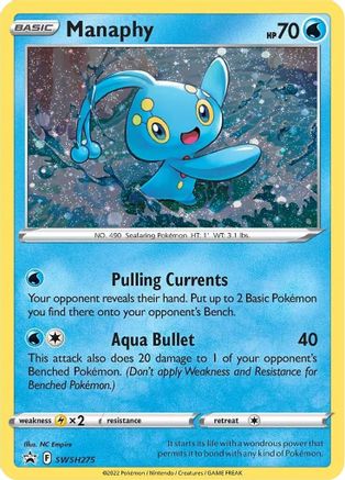 Manaphy - SWSH275 SWSH275/307 - [SWSH Sword & Shield Promo Cards] Holofoil