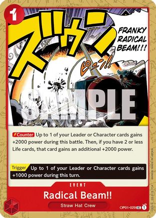 Radical Beam!! (OP01-029) - Romance Dawn