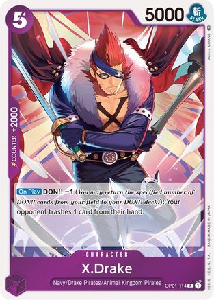 X.Drake (114) (OP01-114) - Romance Dawn