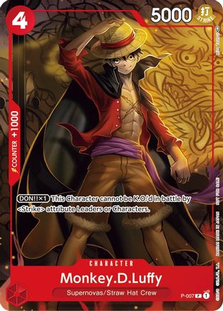 Monkey.D.Luffy - P-007 (Tournament Pack Vol. 1) (P-007) - One Piece Promotion Cards