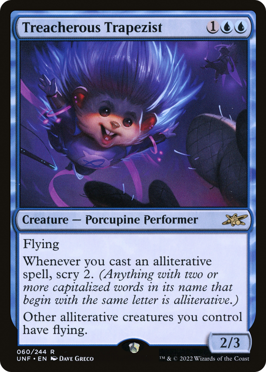 Treacherous Trapezist (UNF-060) - [Unfinity] Foil