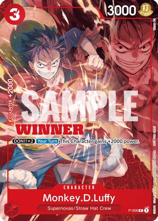 Monkey.D.Luffy (P-006) (Winner Pack Vol. 1) [Cartes promotionnelles One Piece] 