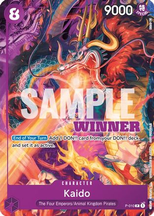 Kaido (P-010) (Winner Pack Vol. 1) [Cartes promotionnelles One Piece] 