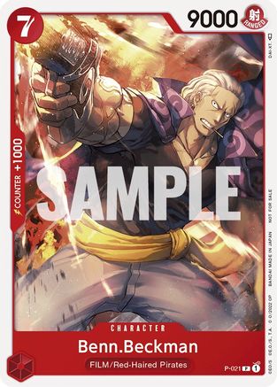 Benn.Beckman (One Piece Film Red) [Cartes promotionnelles One Piece] 