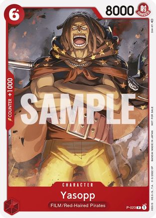 Yasopp (One Piece Film Red) [Cartes promotionnelles One Piece] 