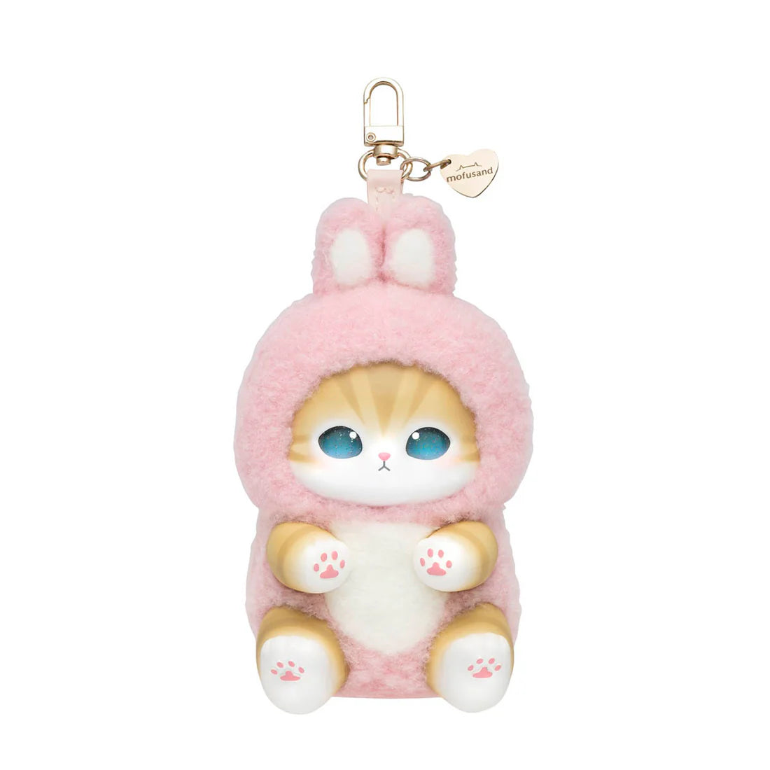 Mofusand Kiramekko Fluffy Kittens Vinyl Plush Keychain