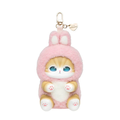 Mofusand Kiramekko Fluffy Kittens Vinyl Plush Keychain