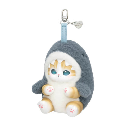 Mofusand Kiramekko Fluffy Kittens Vinyl Plush Keychain
