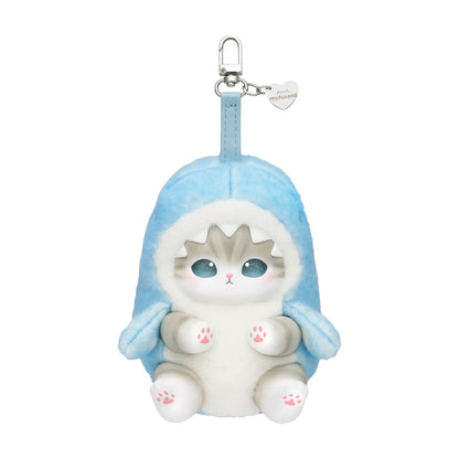 Mofusand Kiramekko Fluffy Kittens Vinyl Plush Keychain