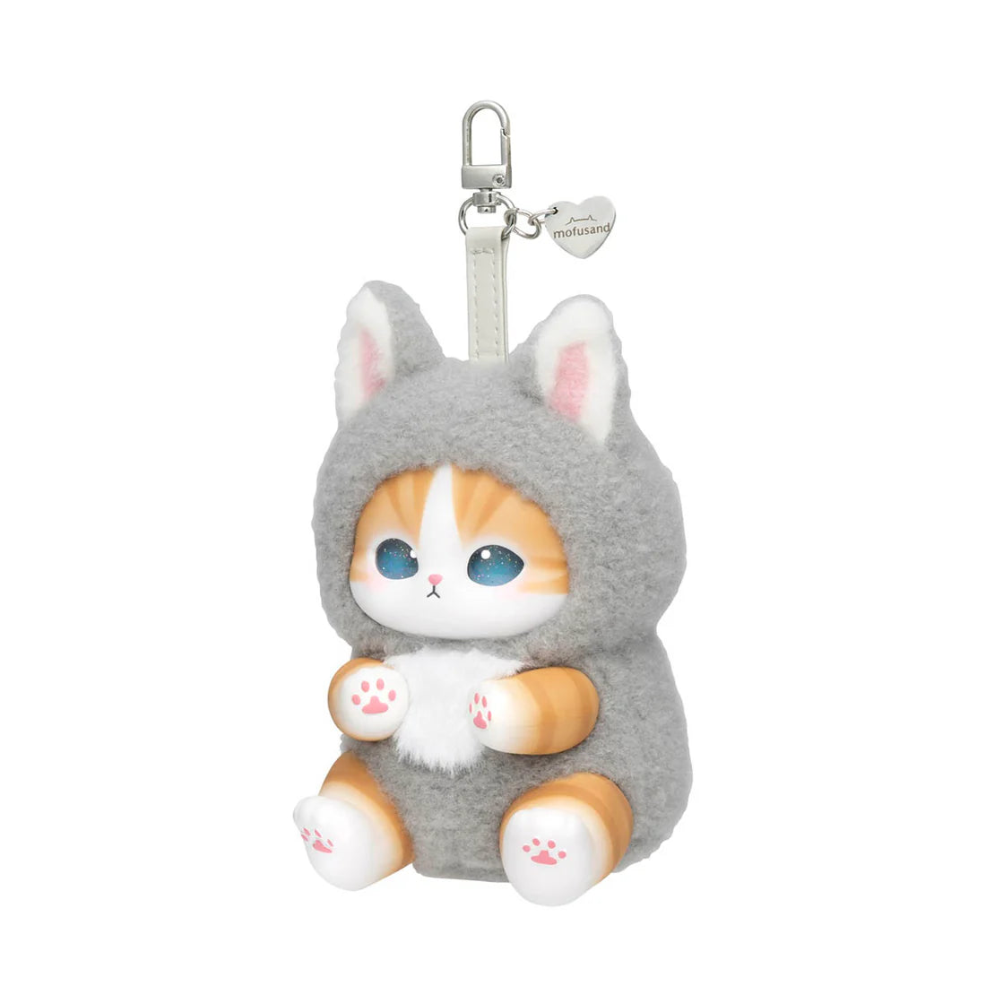 Mofusand Kiramekko Fluffy Kittens Vinyl Plush Keychain