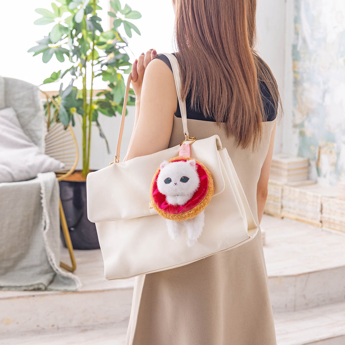 mofusand COFFEE AND DONUTS Mascot Keychain