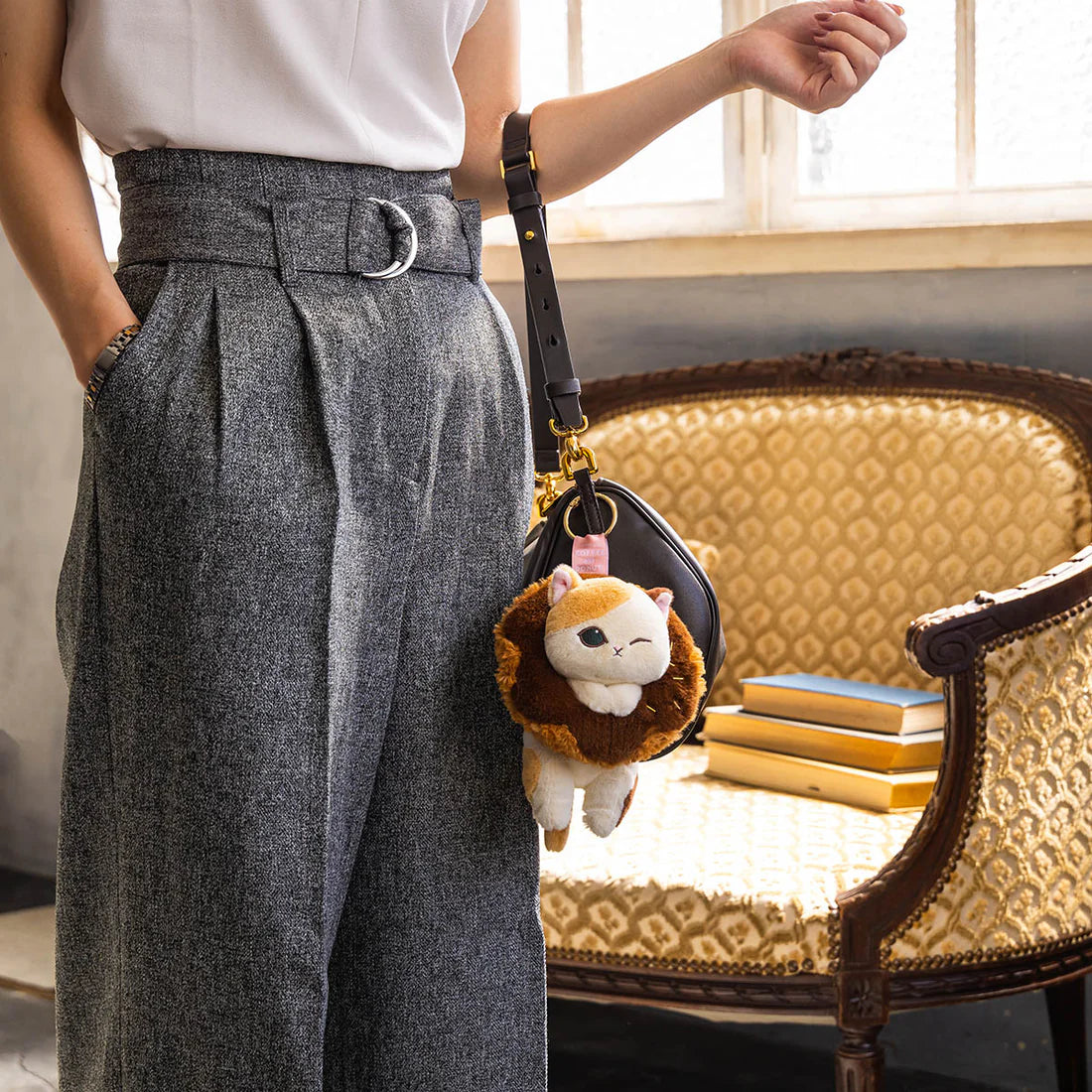 mofusand COFFEE AND DONUTS Mascot Keychain