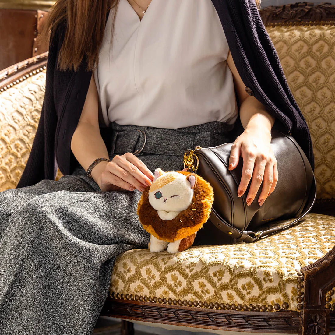 mofusand COFFEE AND DONUTS Mascot Keychain