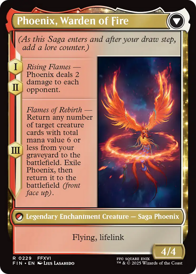 Joshua, Phoenix's Dominant // Phoenix, Warden of Fire (FIN-229) - [FINAL FANTASY]: (enchantment) Foil