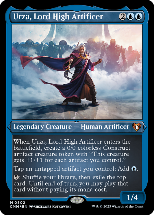 Urza, Lord High Artificer (CMM-502) - [Commander Masters] Etched Foil