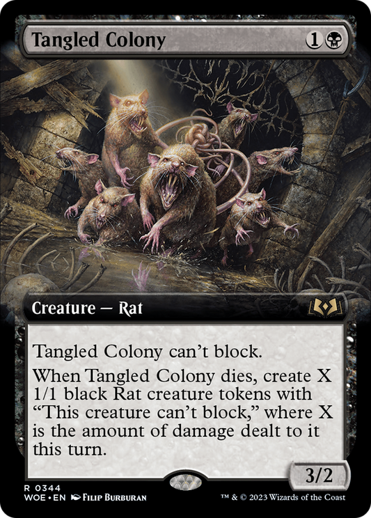 Tangled Colony (Extended Art) (WOE-344) - [Wilds of Eldraine]: (Extended Art)