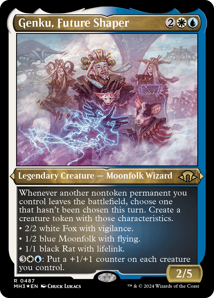 Genku, Future Shaper (MH3-487) - [Modern Horizons 3] Feuille gravée 
